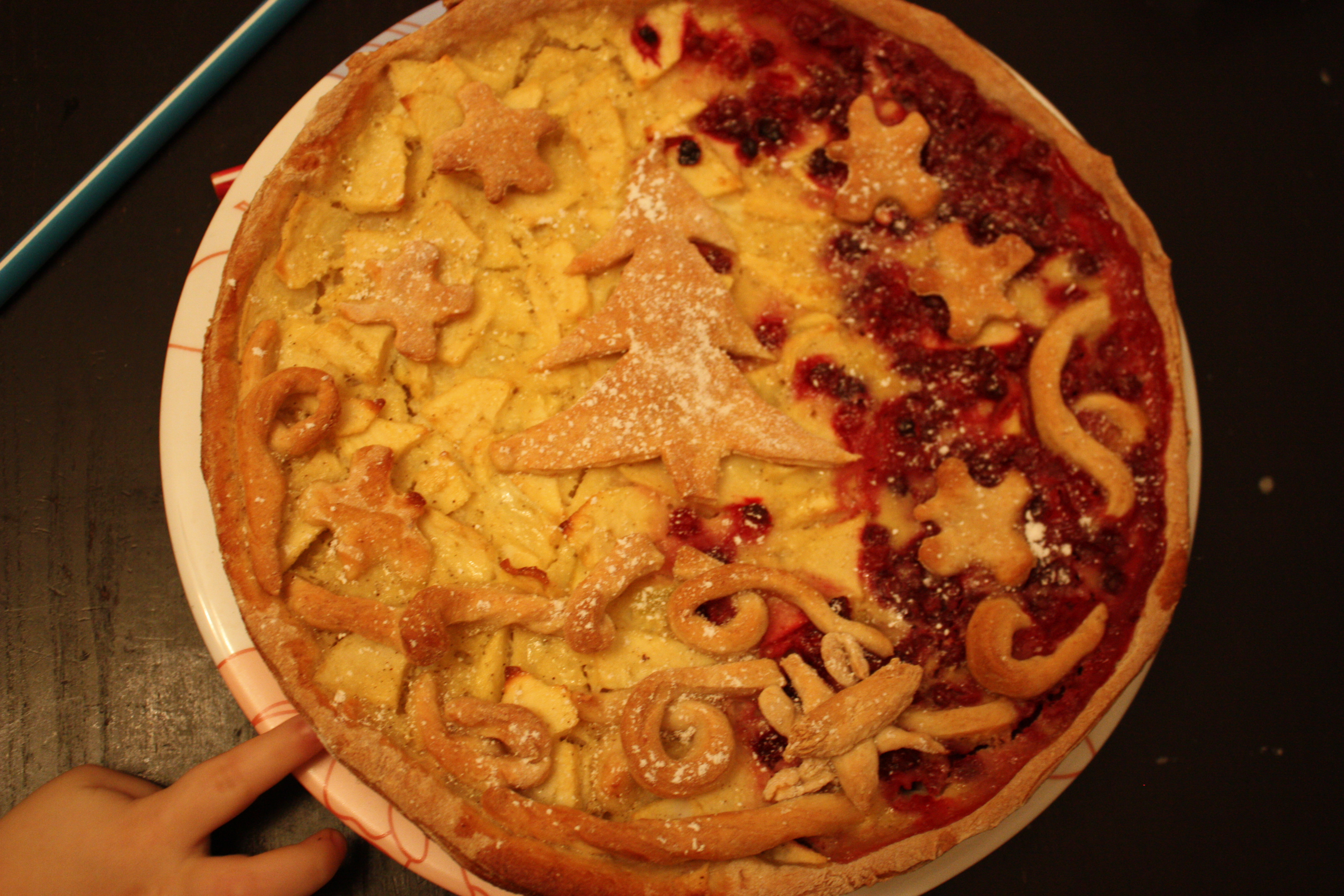 Яблочно-брусничная Елочка 