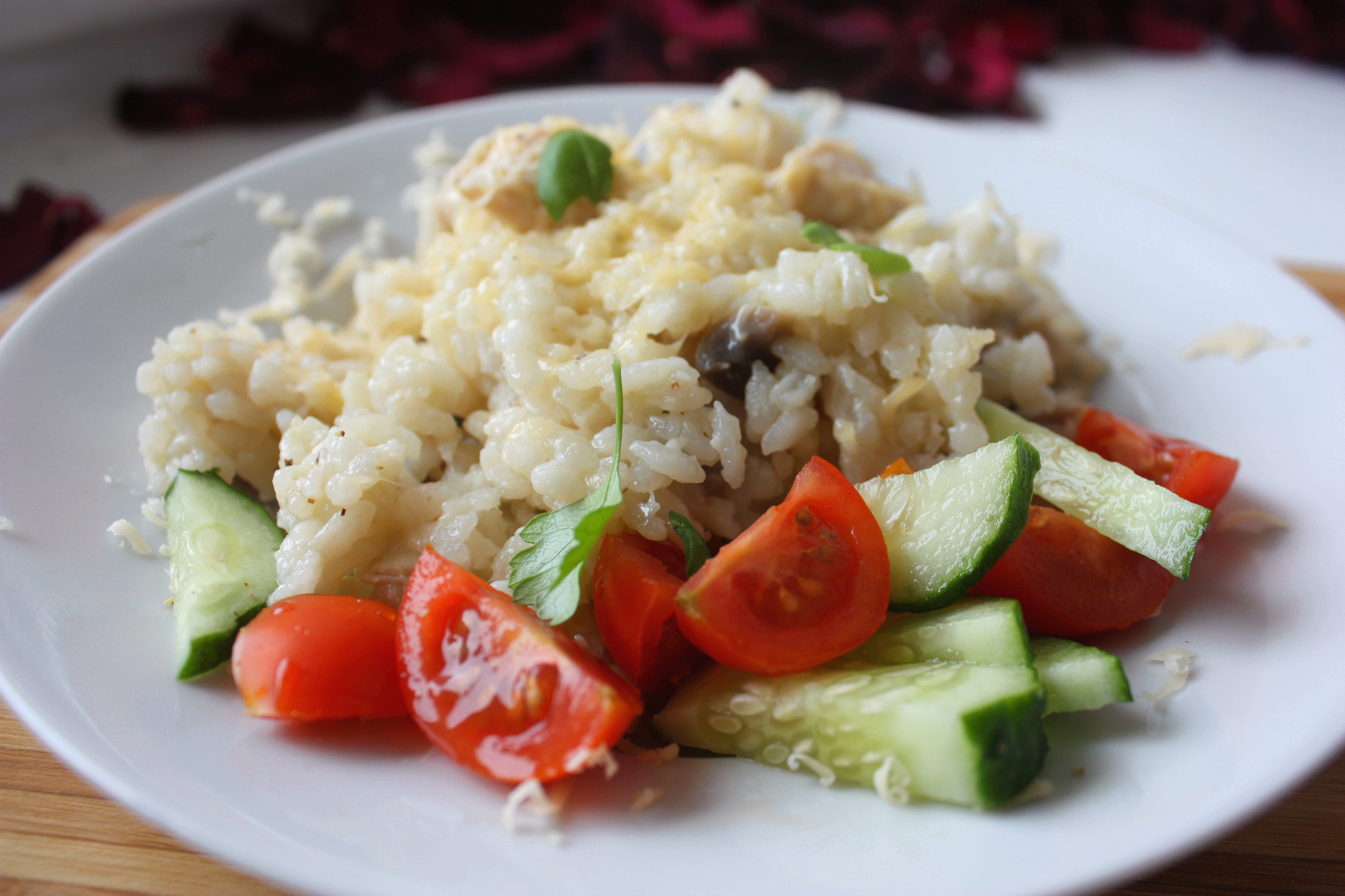 Ризотто с грибами и курочкой